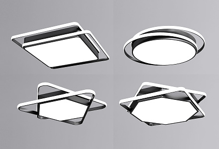 modern ceiling lamp 3d model