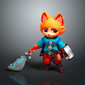 Fox Cartoon Fox Small Fox Cartoon Characters Cartoon Animals Cartoon Small Animals Game Characters 3d model