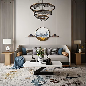 Furniture sofa combination 3d model