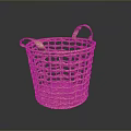 Practical Handwoven Storage Basket With Dual Handles For Home Organization Needs