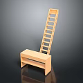 Wooden Sports Training Equipment With Bench And Ladder Structure For Fitness Use