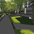 Commercial Landscape Design For Changfang Yuexiangshan With Stone Steps Green Plants And Water Feature