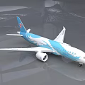China Southern Airlines Blue And White Passenger Aircraft With Phoenix Design Exterior