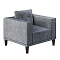 Modern Simple Single Casual Sofa 3d model