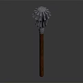 Lion Head Designed Hammer With Metallic Head And Wooden Handle
