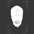 Bald Man With Closed Eyes And Calm Expression Against Dark Background Close Up Portrait