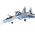 su-27 fighter remote control toy 3d model