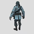 Machine Soldier Machine Warrior Game Character Cartoon Soldier Hand-painted Soldier Armored Soldier Armored Warrior Game Soldier Low Face Number Low Model Simple Model Cartoon 3d model