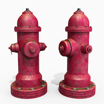 European-style fire hydrant 3d model