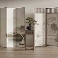 Modern new Chinese style screen 3d model