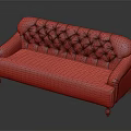 Elegant Beige Sectional Sofa With Tufted Backrest And Wooden Legs Classic Design