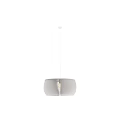 Modern Pendant Lights with Wave Textured Shades Light Colored Hanging Lighting Fixtures