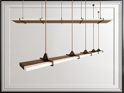 Modern Light Luxury Long Strip Chandelier Metal Chandelier Office Chandelier Bar Table Chandelier Minimalist Chandelier Italian Chandelier 3d model