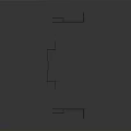 Black Metal Equipment Tracks With L Shaped And Straight Designs For Installation