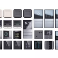 Modern Switch Smart Switch Panel 3d model