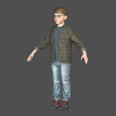 The Modern Boy 3d model