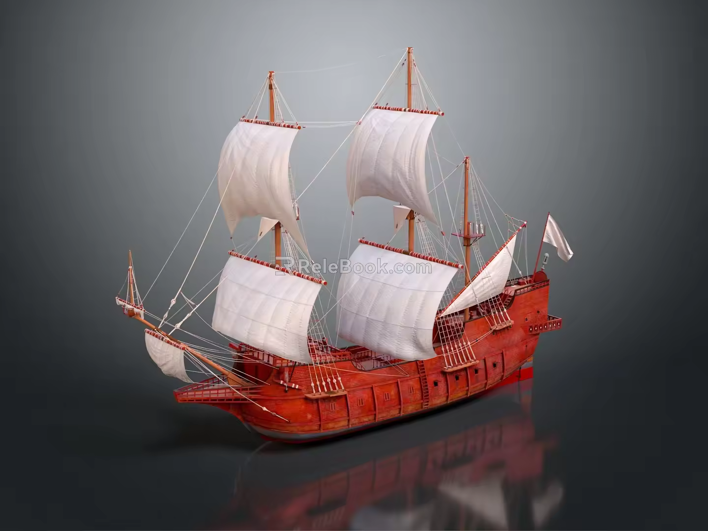 modern sailing ship ancient ship ancient warship large ancient ship ancient warship 3d model