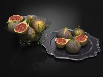 Modern Fig Food 3d model