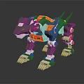 Modern Robot Dog Mechanical Dog Machine Warrior Mechanical Combat Police 3d model