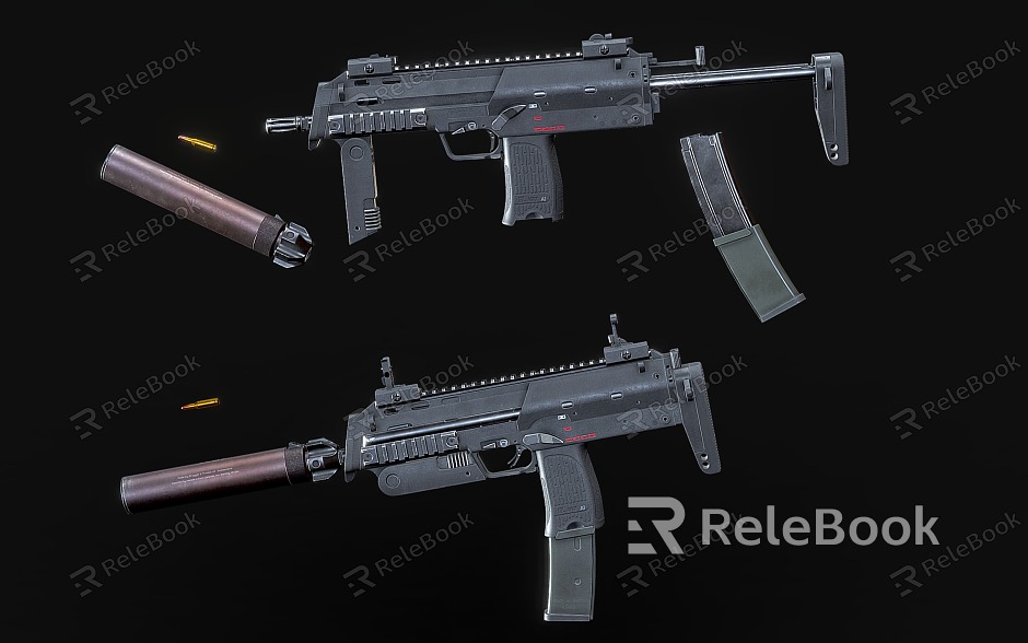 mp7 submachine gun automatic submachine gun model