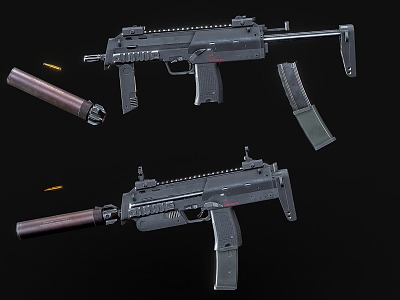 mp7 submachine gun automatic submachine gun model