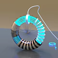 Modern decorative lamp ring decorative lamp 3d model