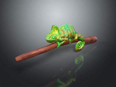 Lizard Anime Lizard Chameleon Cartoon Lizard Reptile Cold Blooded Animal Reptile Class 3d model