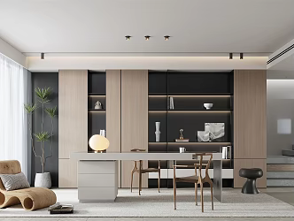 Modern study 3d model