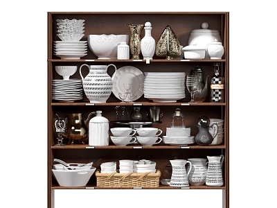 Modern Style Tableware Cupboard Kitchen Ornaments model