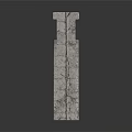 Classic Stone Arch Bridge With Diamond Pattern Stone Bricks Design