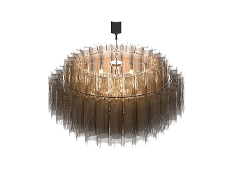 Crystal chandelier 3d model