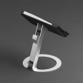 Adjustable Computer Desk Phone Stand With Music Festival Display And Playback Interface