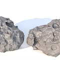 asteroid meteorite 3d model