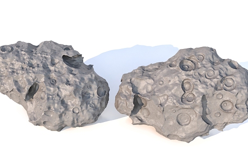 asteroid meteorite 3d model