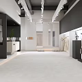 Modern Elegant Clothing Store Interior With Mannequins Display Racks Sofa Mirrors And Lighting