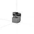 Modern Office Multifunction Printer With Touchscreen Display And Paper Tray