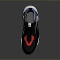Trendy Colorful Sneakers With Black Red Yellow Blue Green Accents And Thick Sole Design