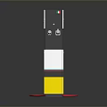 LPG Fuel Dispenser With Digital Screen Red Hose And Black White Yellow Design