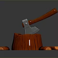 Tomahawk Axe Wooden Axe Handle Axe Mountain Axe Chopping Wood Axe Chopping Wood Axe Magic Axe 3d model