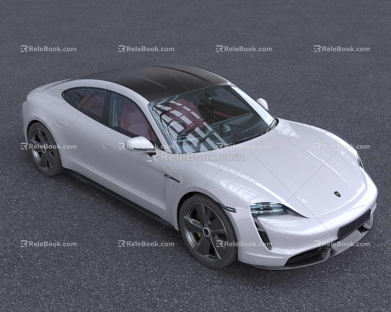 Hyundai sports car Porsche Electric sports car 3d model