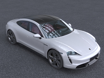 Hyundai sports car Porsche Electric sports car 3d model