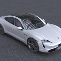 Hyundai sports car Porsche Electric sports car 3d model