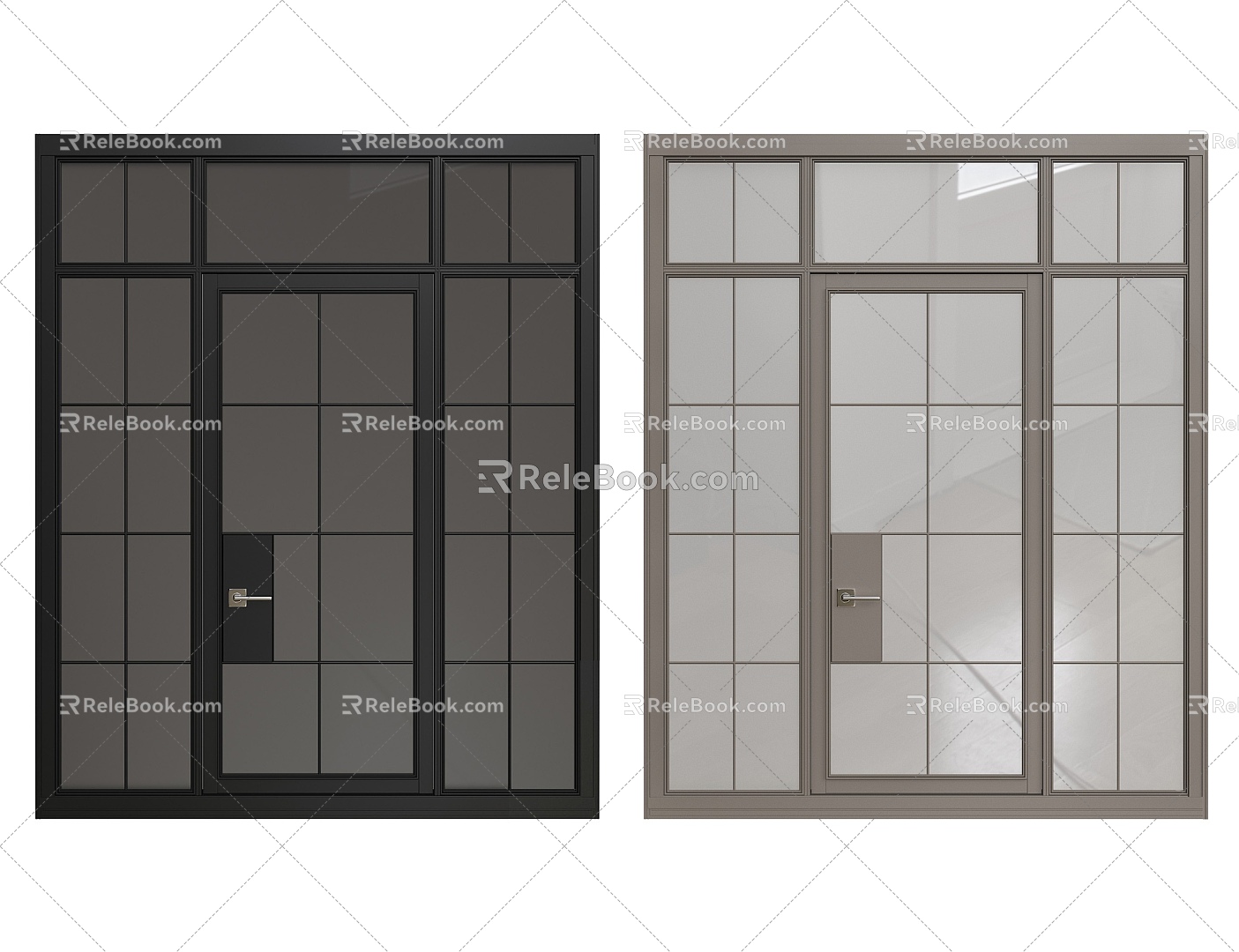 Glass door 3d model