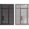 Glass door 3d model