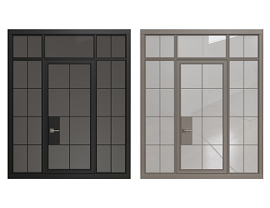 Glass door 3d model