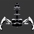 Mechanical Spider Robot with Multi Jointed Legs and Surveillance Camera 3d model