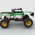 LEGO toy blocks 4WD pickup buggy 3d model