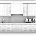 Wooden Kitchen Cabinets With Glass Door Upper Units Drawers And Marble Countertop