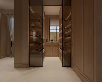 Wine Cellar Constant Temperature Wine Cellar Door Curtain Wine Cabinet Wine Rack Storage Cabinet Display Cabinet Wine Tasting Winery 3d model