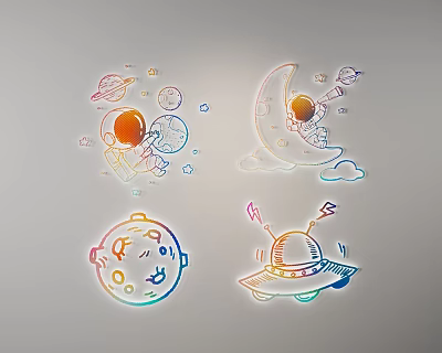 Modern Wall Decoration 3d model